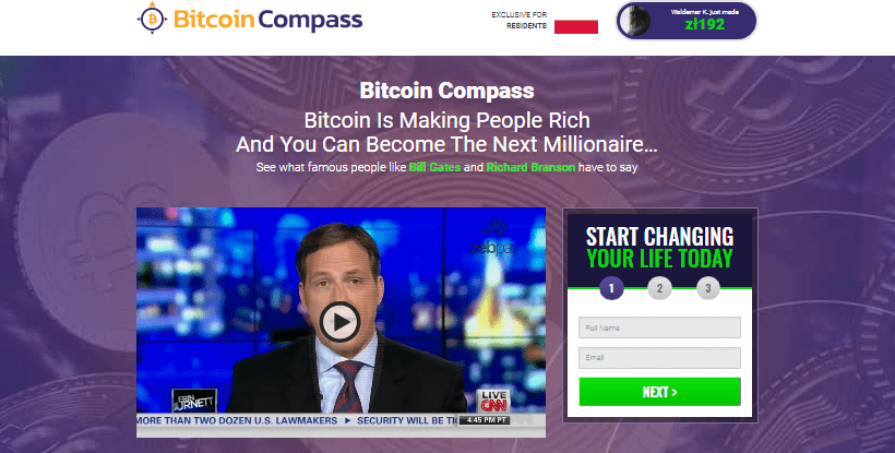 strona główna formularz rejestracji bitcoin compass film instrukcja dlaczego warto fioletowe tło logo górny róg