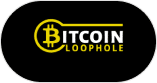 logo-bitcoin-loophole-czarne-tło-żółto-biały-napis