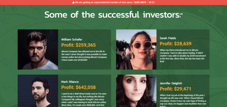 inwestorzy bitcoin zdjęcia czterech osób dwie kobiety dwóch mężczyzn zysk zarabianie