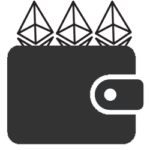 portfel eth symbol graficzny szary ikoniczny