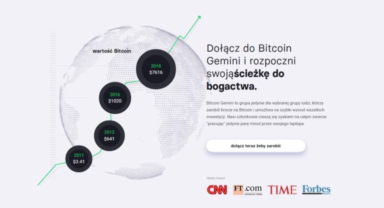 zarabiaj kryptorobot bitcoin gemini sposób dochód pasywny infografika