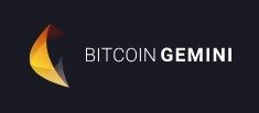 logo bitcoin gemini czarne tło