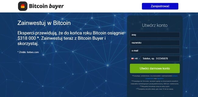 Bitcoin Buyer strona główna