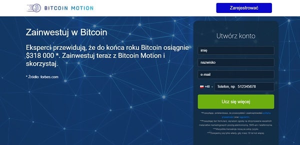 Bitcoin Motion strona główna